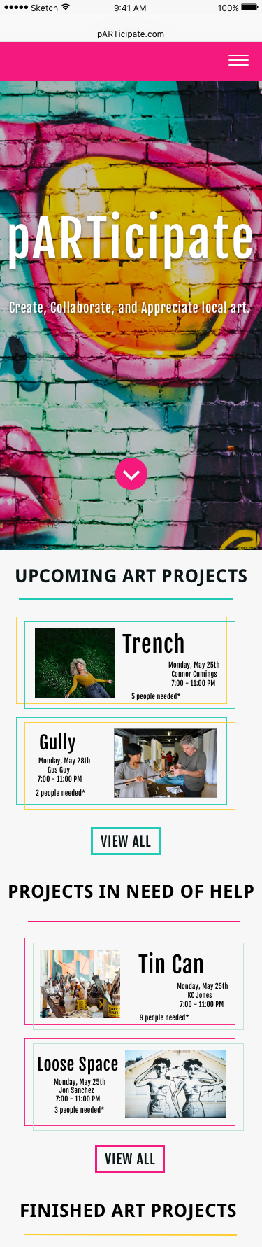 pARTicipate Home, Top